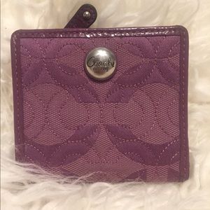 NEW! Purple Coach Wallet